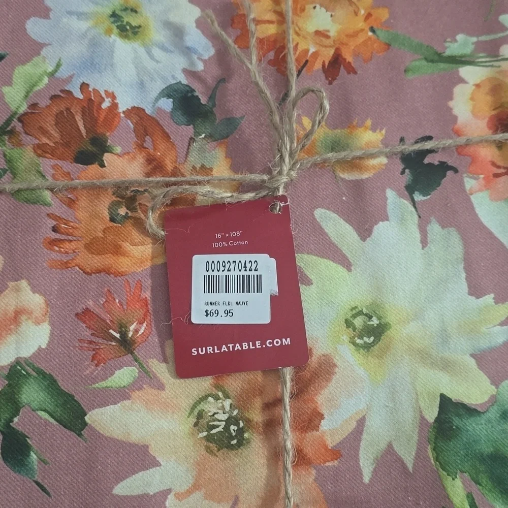 Sur La Table Fall Botanical Runner, Size 108